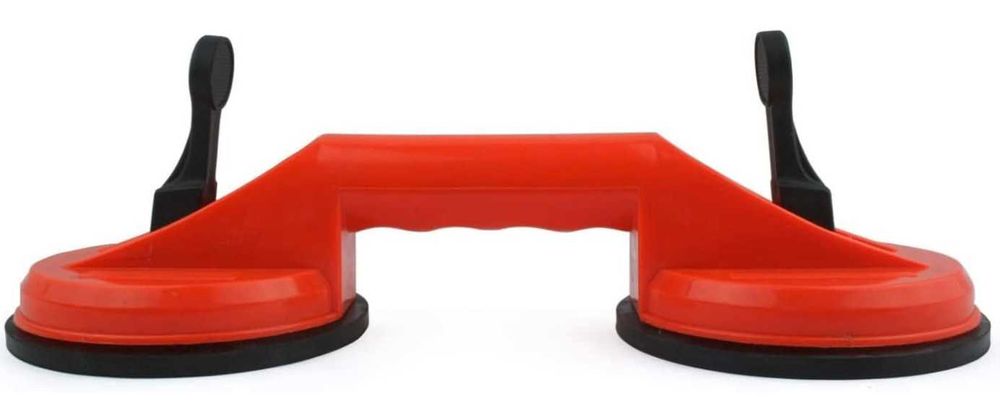 Zestaw 2 przyssawek podwójnych do szkła/płytek, udźwig do do 100kg