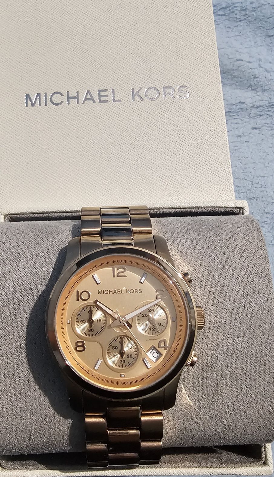 Relógio Michael Kors dourado-rosa