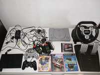 PlayStation 1 e 2 jogos Buzzy com comandos jogos volante e pedais com