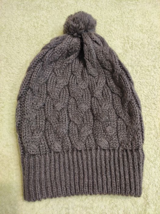 Шапка жіноча з помпоном +шарф