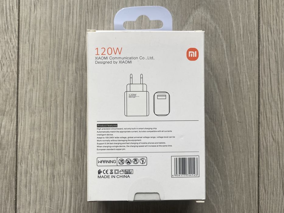 Oryginalna ładowarka sieciowa Xiaomi MDY-13-EE 120W QC 3.0 Okazja