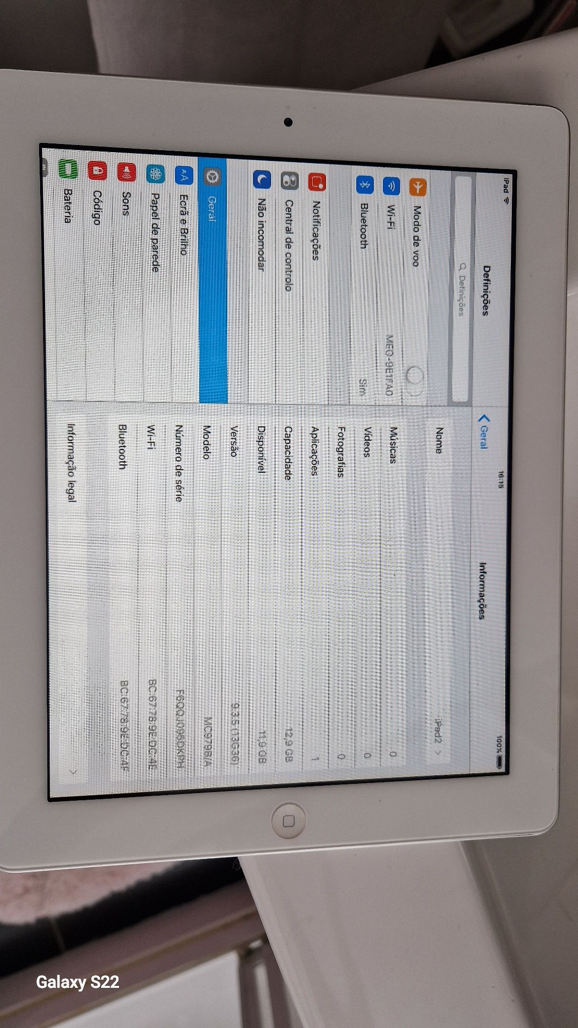 Ipad Ar 2 IOS 16GB para crianças