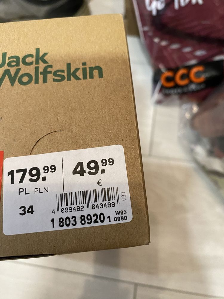 Buty sprtowe Jack Wolfskin rozm. 34