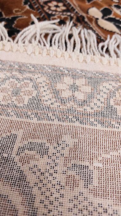 Покривало велюрове гобеленове на диван ліжко з френзлями 195х135 см