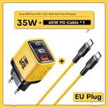 Зарядное устройство ASOMЕТЕСН 35w с дисплеем+кабель 60w