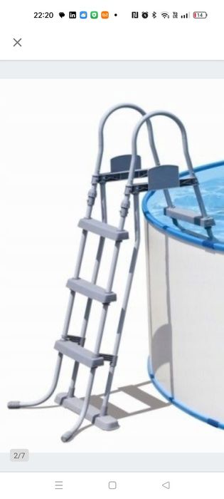 DRABINKA do basenu 107 cm Bestway58330