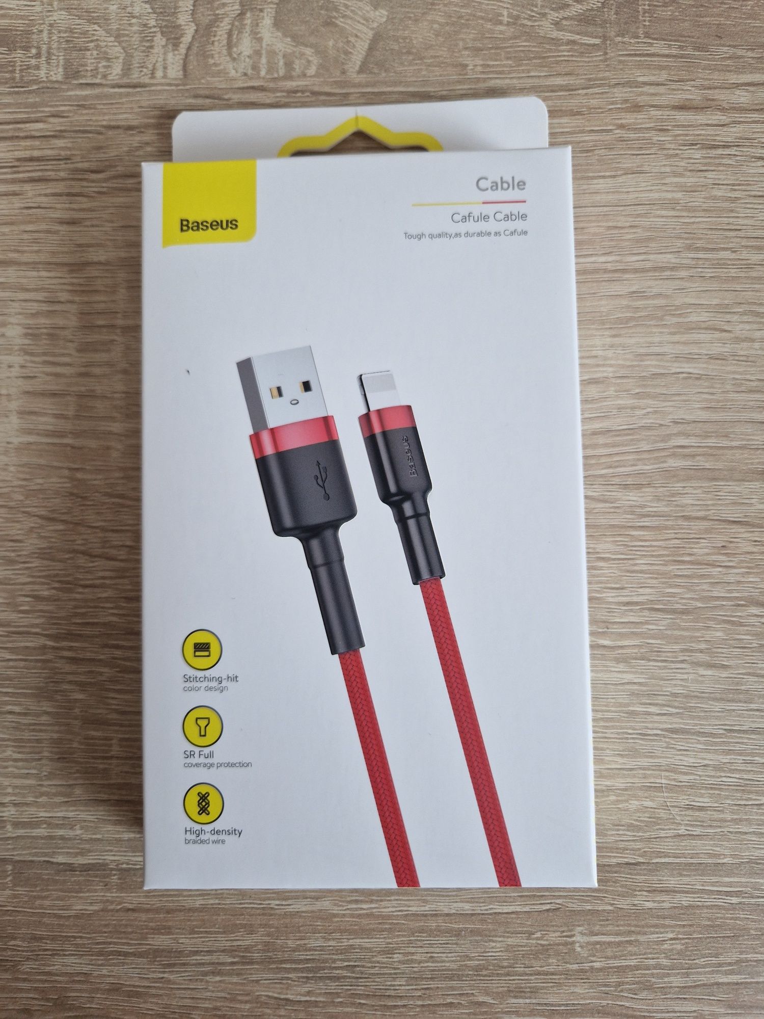 Baseus Kabel Cafule - USB na Lightning - 2,4A 1 metr (CALKLF-B09)