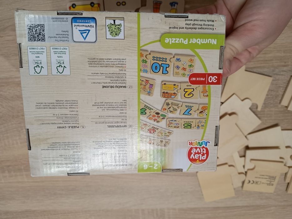 Playtive Junior Number Puzzle 30 sztuk zestaw