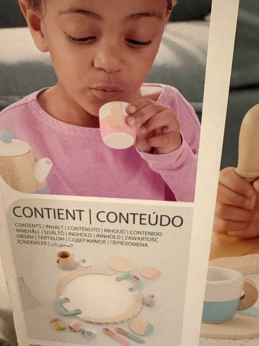 Fisher-Price Czas na podwieczorek Zestaw drewnianych zabawek HXT82