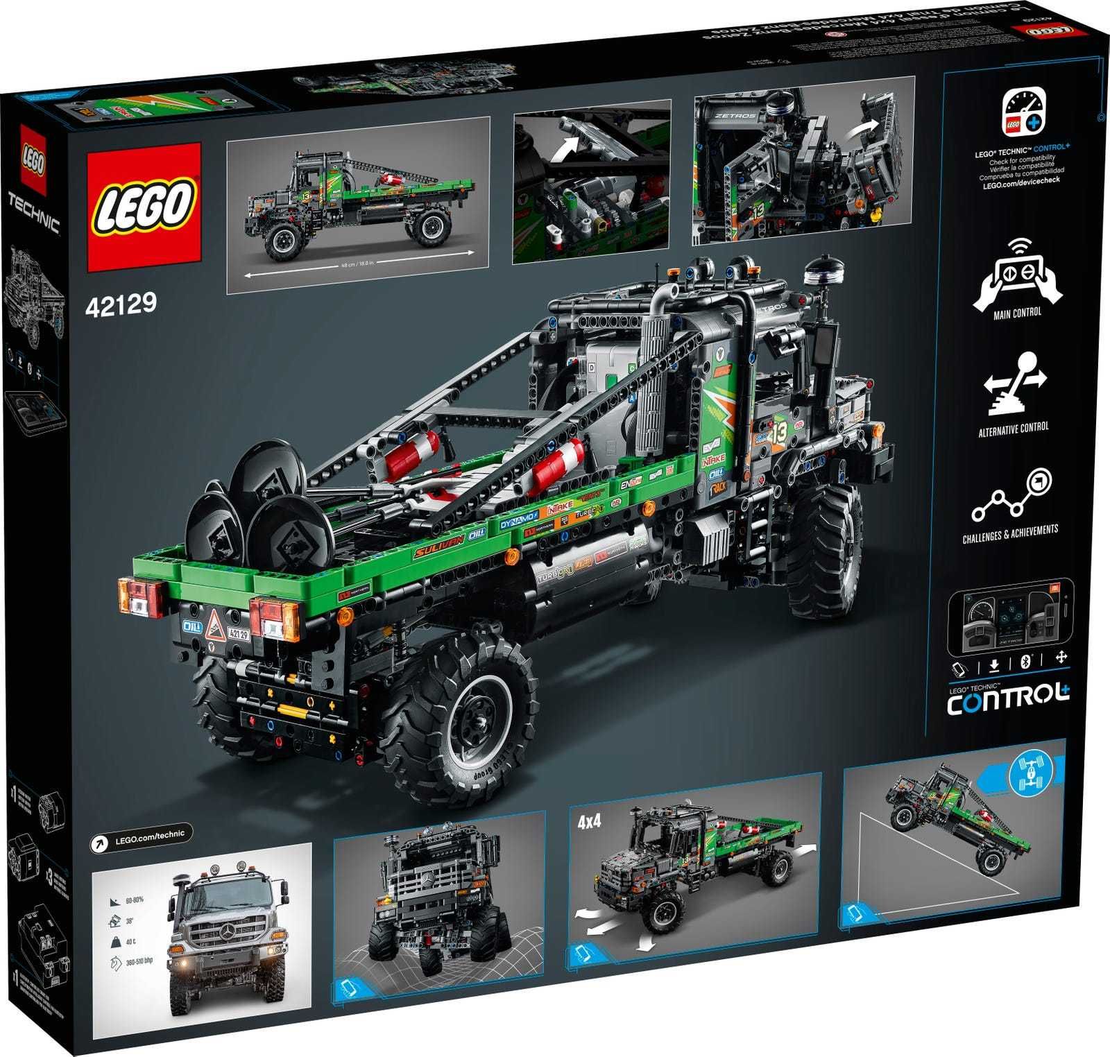 *Nowe* Lego Zdalnie Sterowane Mercedes Zetros z napędem 4x4 - 42129