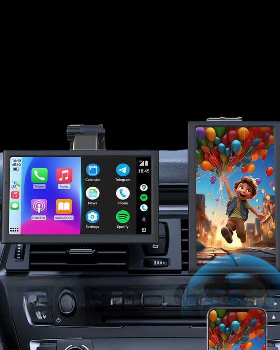Przenośny Ekran Samochodowy Nowy CarPlay Prezent dla Niego Ekran