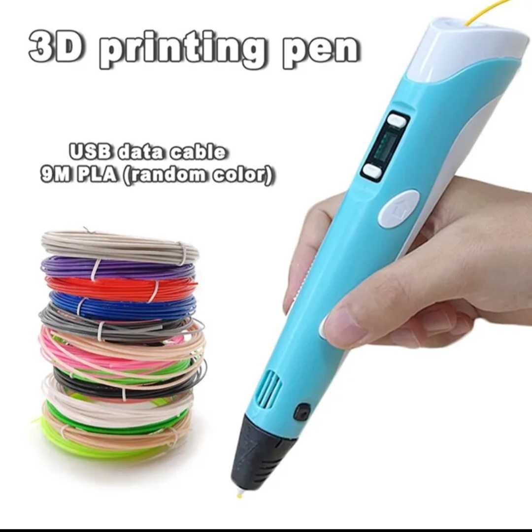 Długopis drukarka 3d + 40 szablonów zestaw PEN PLA 3x3m + 20m GRATIS