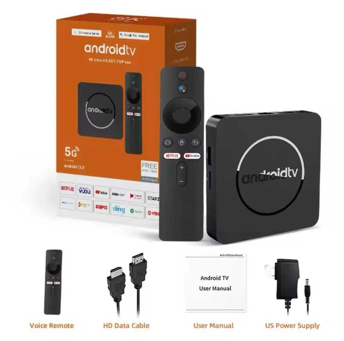 Смарт ТВ приставка Q10 4/64 Гб Android 14 TV Box - Налаштована
