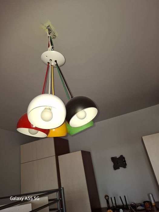Lampa sufitowa / żyrandol kolorowe kule