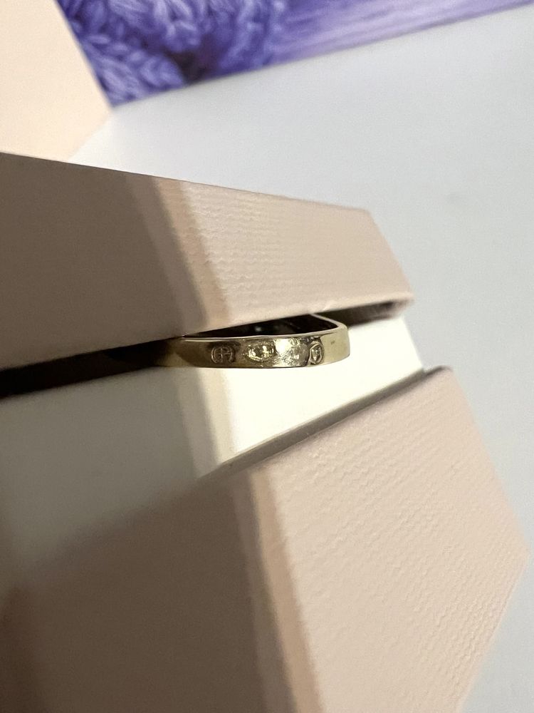 Pierścionek Apart diament 0,07 ct. białe i żółte złoto 585 rozm. 11.