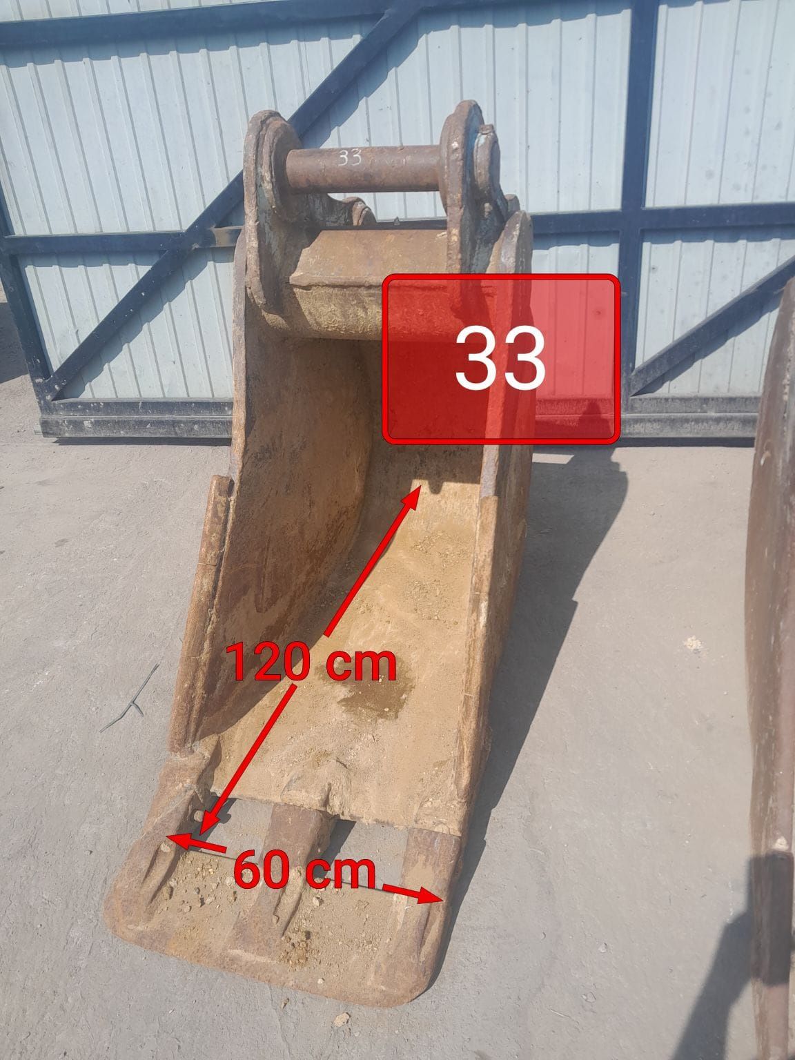 Łyżka do koparki 60cm fi80mm 80mm 60 cm lyzka łycha 80 mm