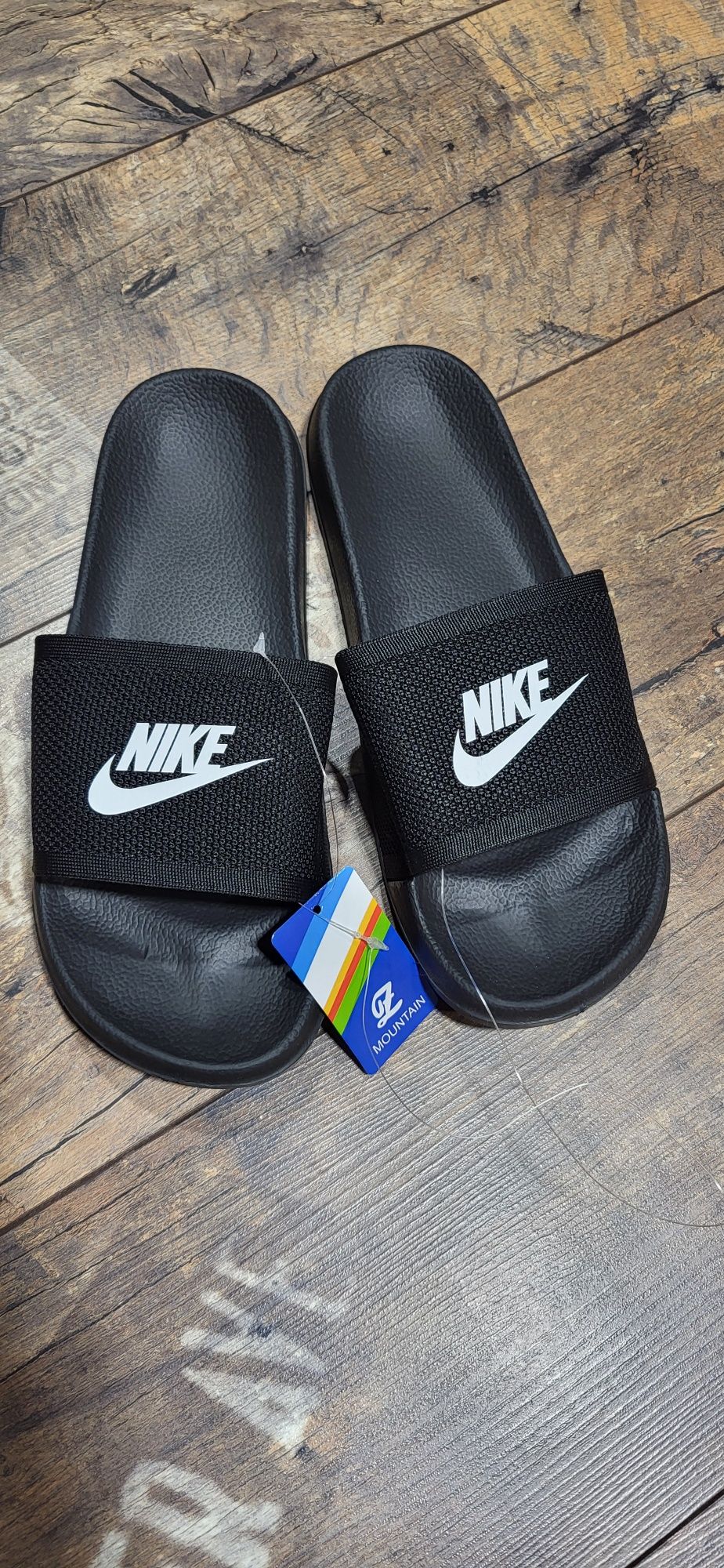 Czarne klapki męskie damskie unisex piankowe lekkie 41