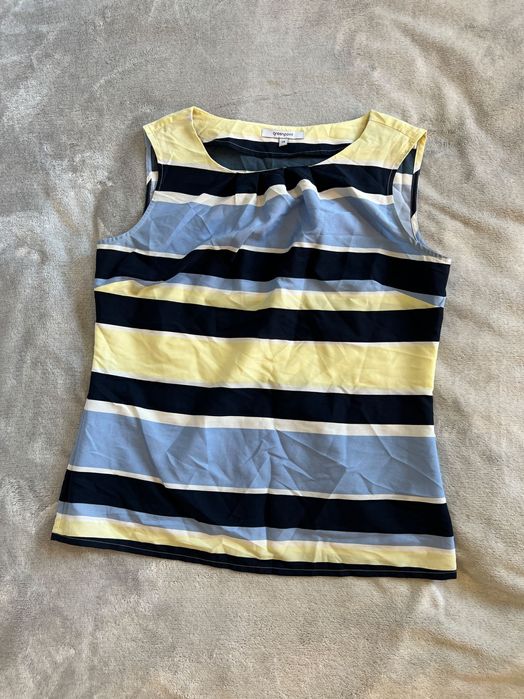 Koszula / koszulka / bluzka / top bez rękawów / bezrękawnik w paski