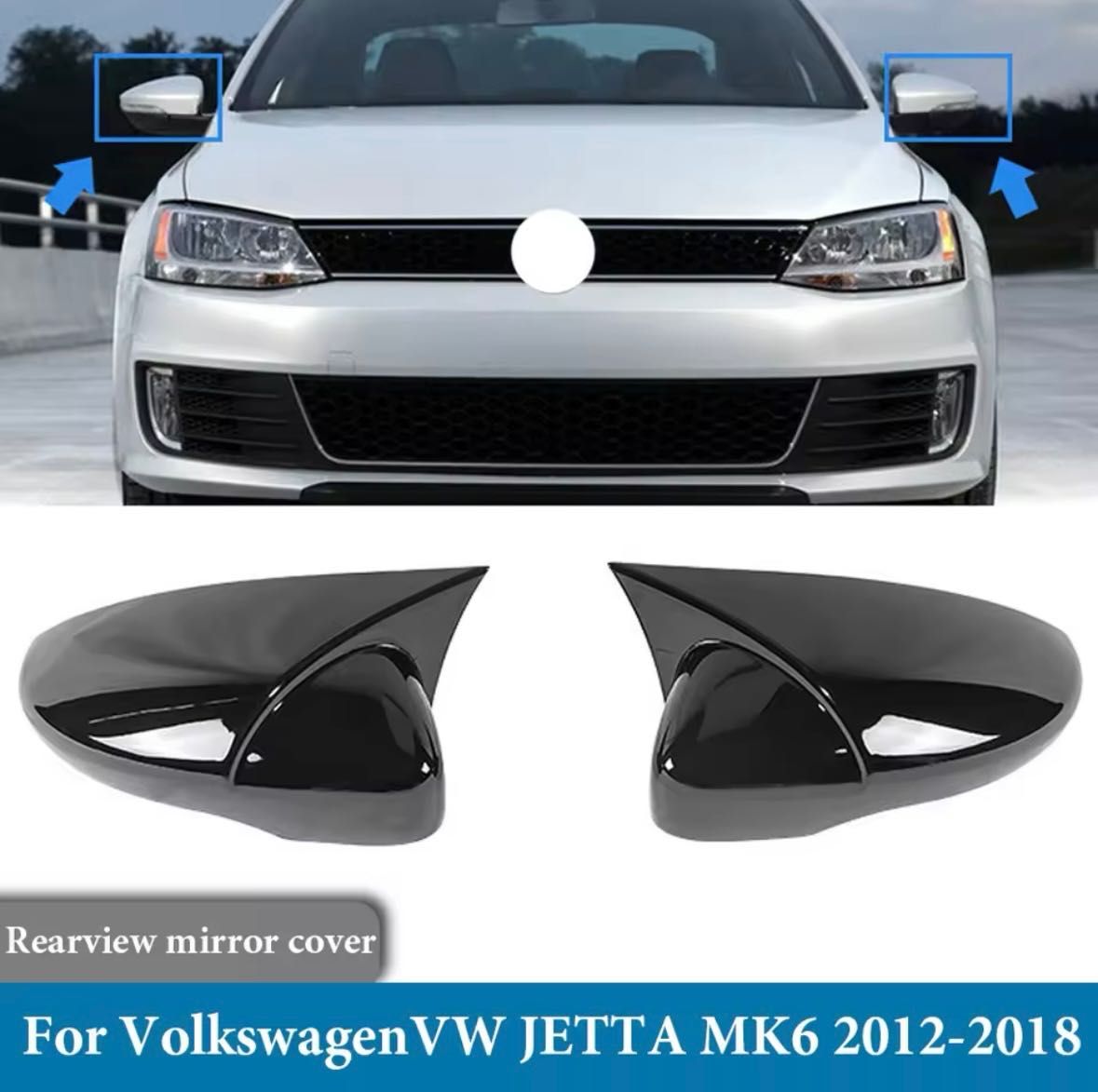 Накладки на зеркала Volkswagen CC Jetta Passat B7 Scirocco боковые зер