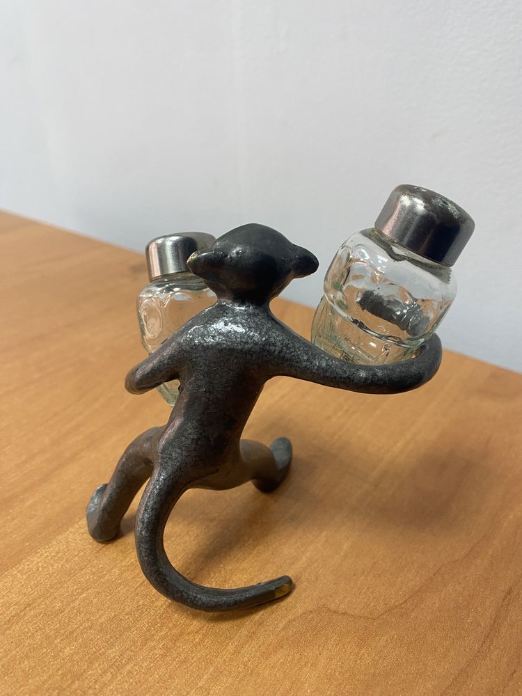 Солонка обезьяна из латуни СССР