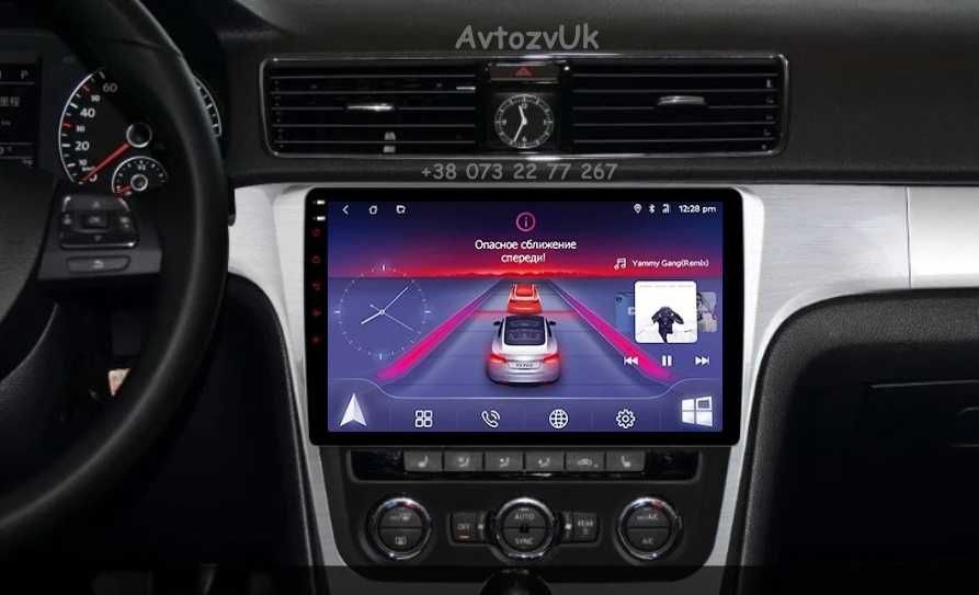 Магнитола PASSAT VW B7 USA Volkswagen Б7 GPS 2 дин CarPlay Android 14