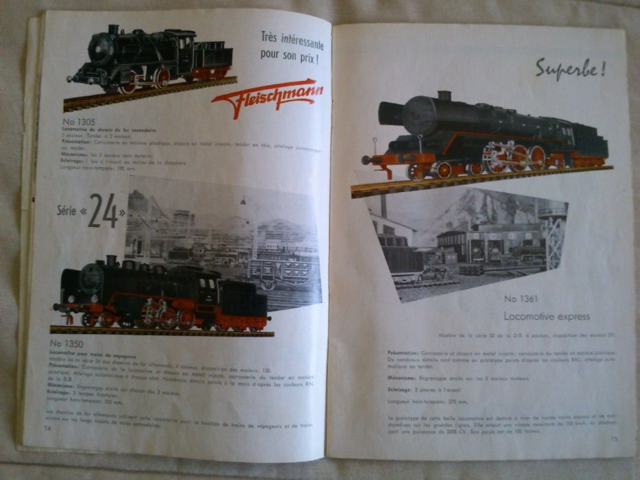 Catalogo Fleischmann comboios / brinquedos HO 1959/1960