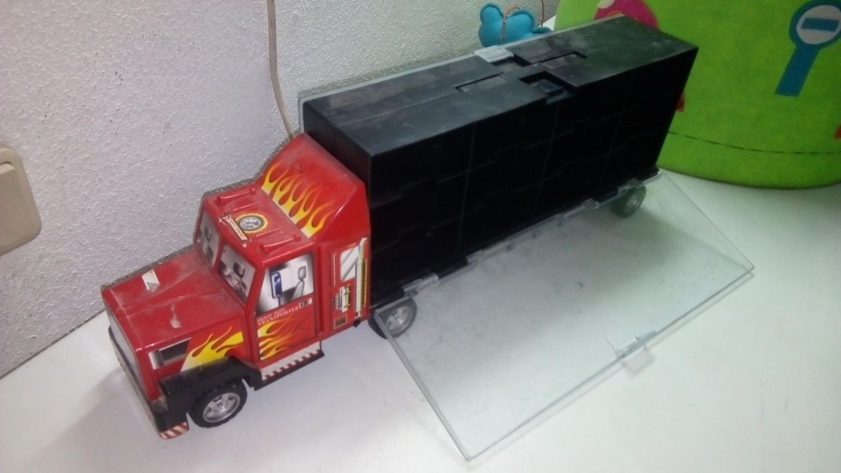 Grande camião organização e arrumação brinquedos,transport de veículos