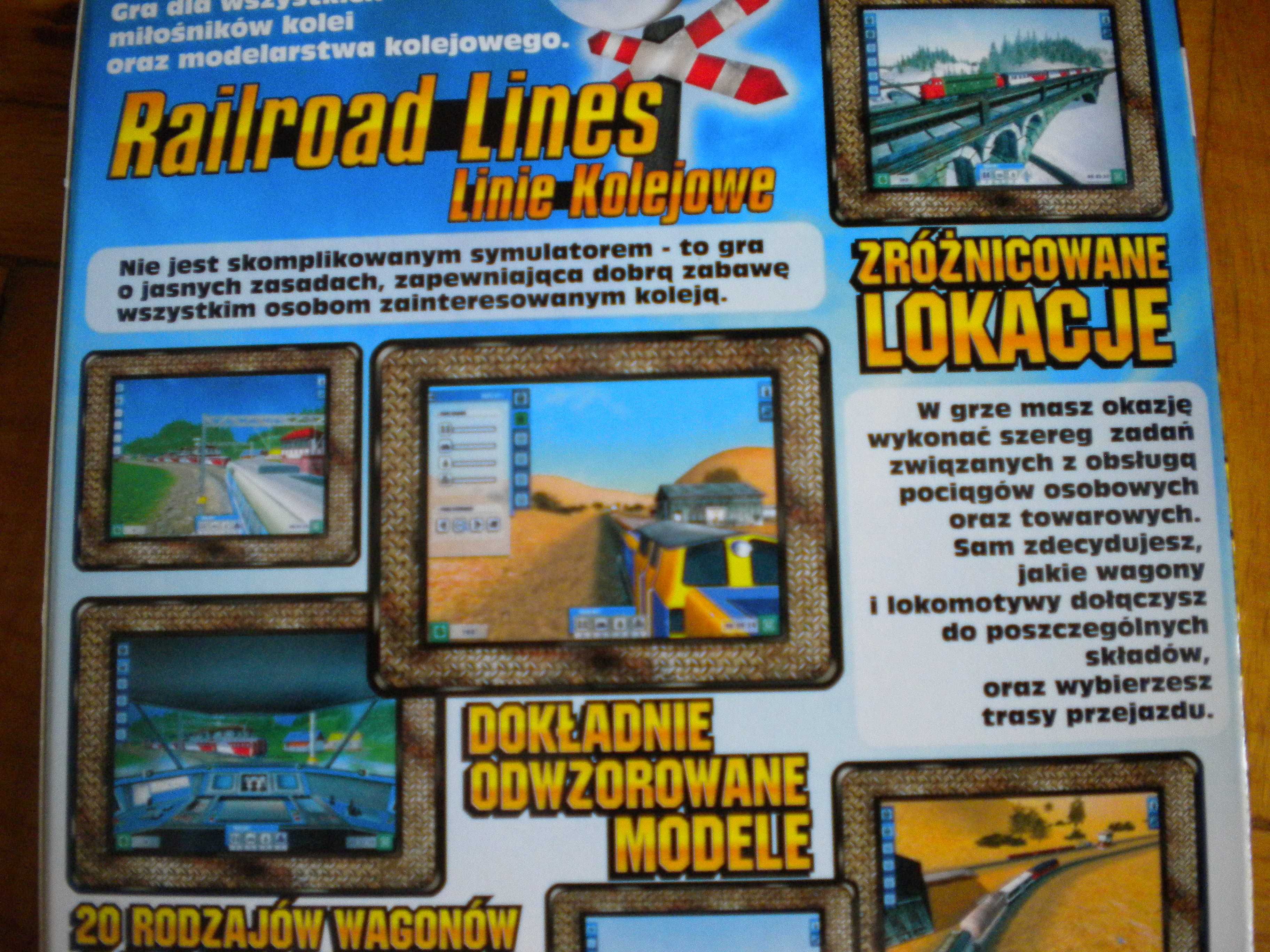 Railroad lines . Linie kolejowe symulatory pociągów  Gra PC