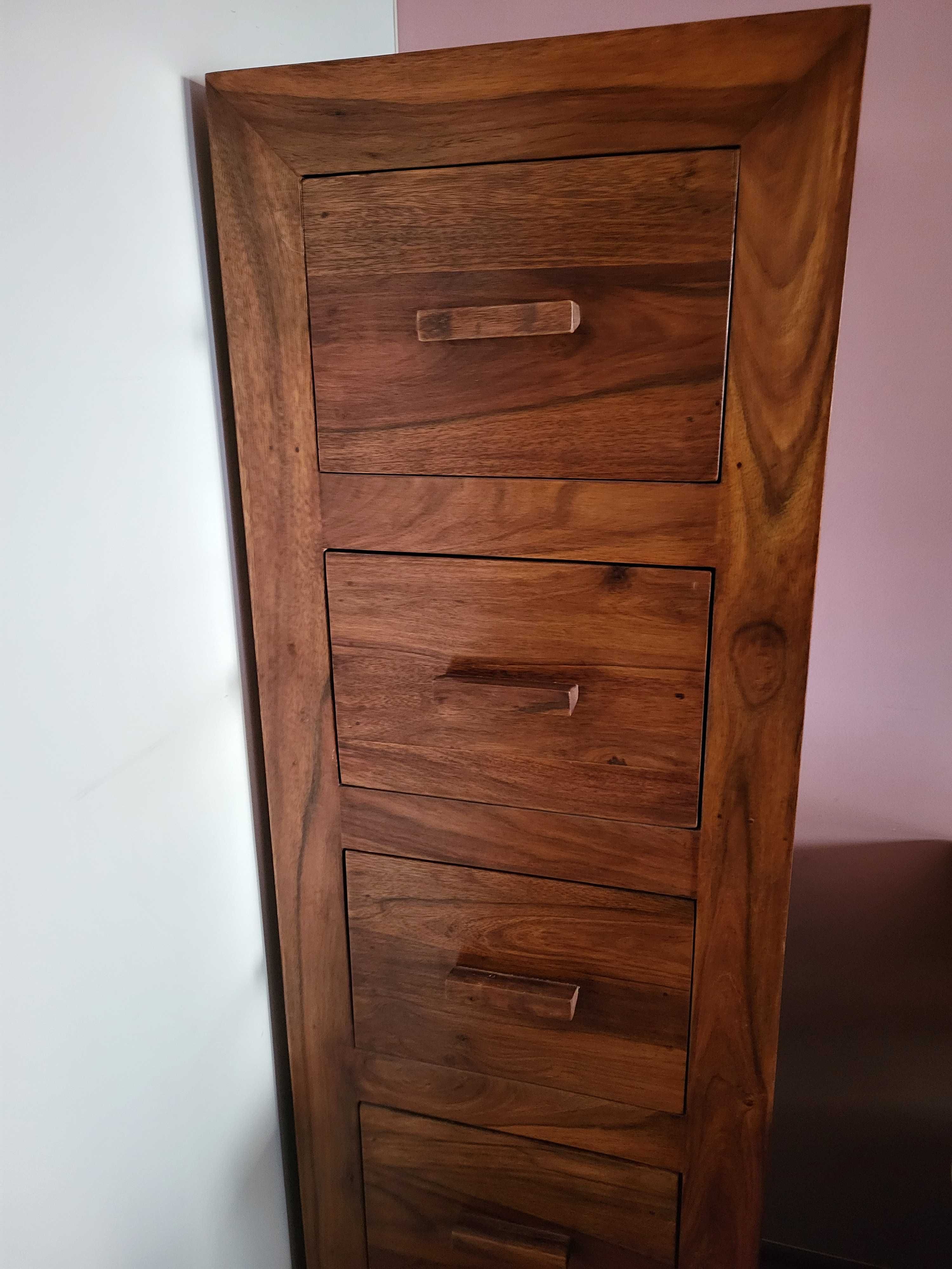 Komoda / regał z szufladami kolonialna palisander