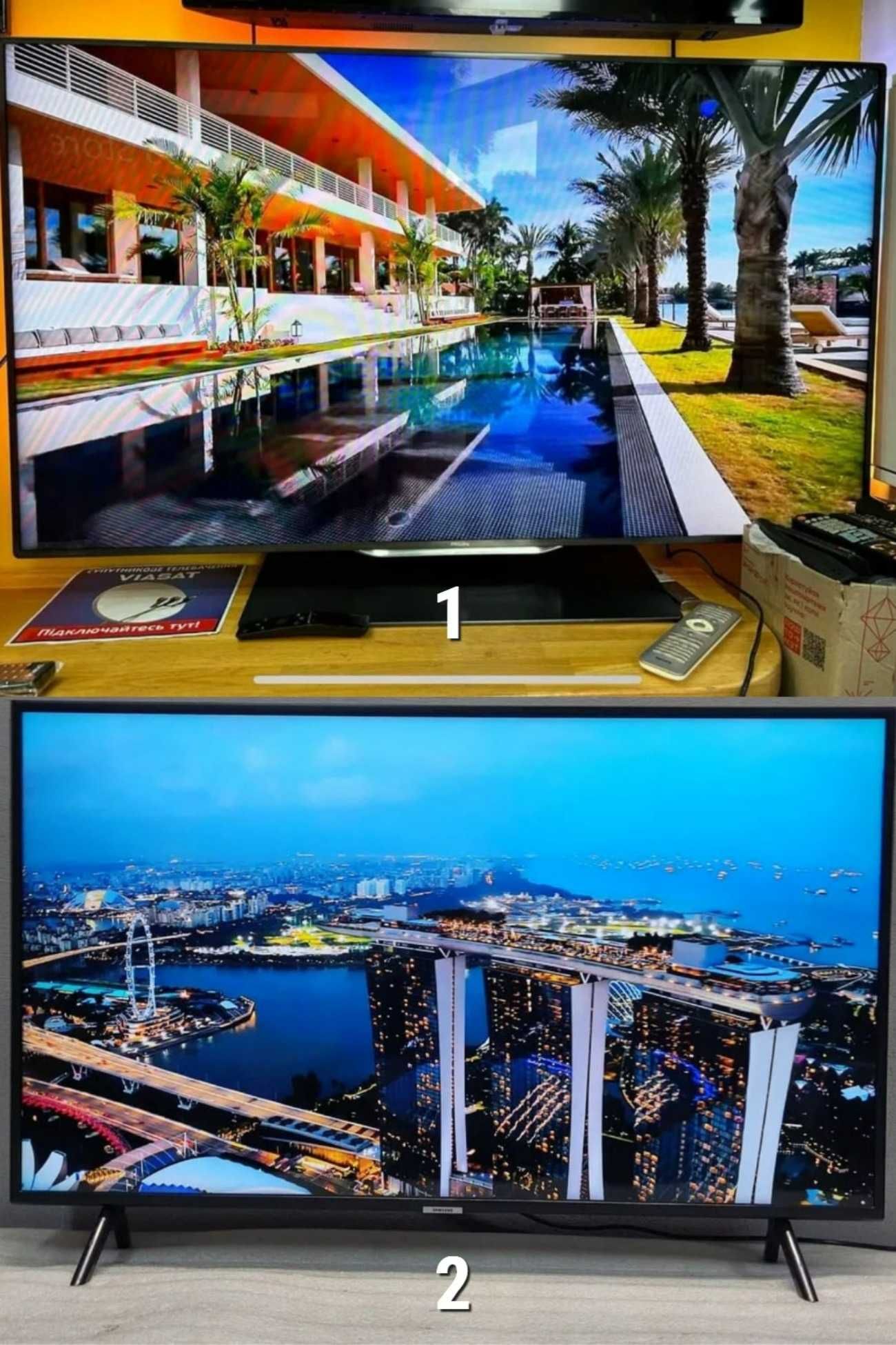 Телевізор PHILIPS 50" дюймів UHD FHD 4K SmartTV Wi-Fi 3D Бу ГАРАНТІЯ