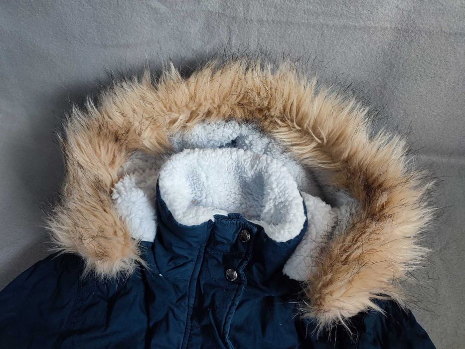 Парка детская, куртка на девочку, осень-зима, размер 8-10 лет, 134-140