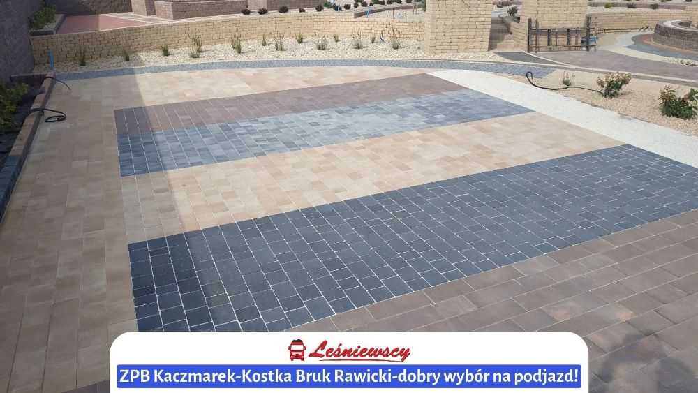 Kostka brukowa Bruk Rawicki-melanż kasztanowy na podjazd ZPB Kaczmarek
