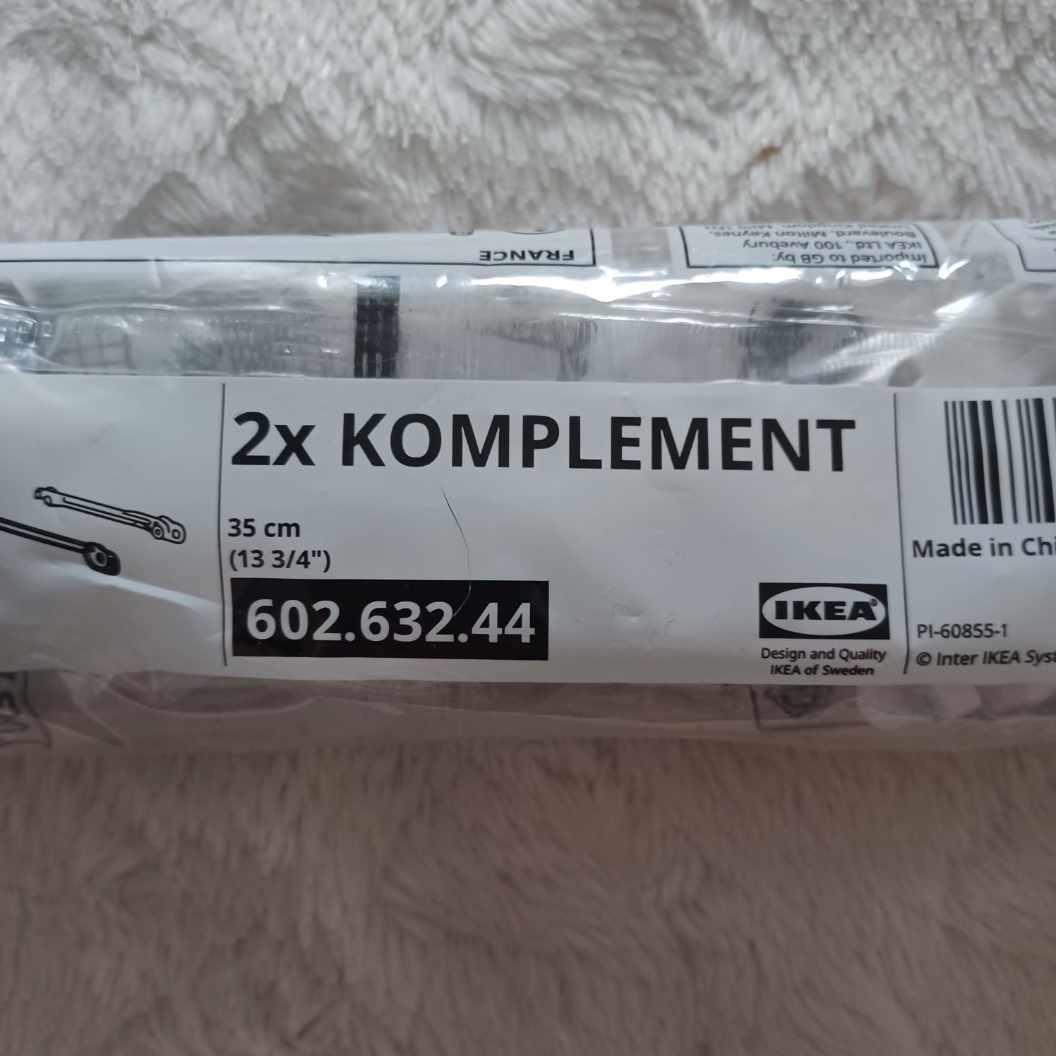 Komplet prowadnic ikea nowy 602.632.44