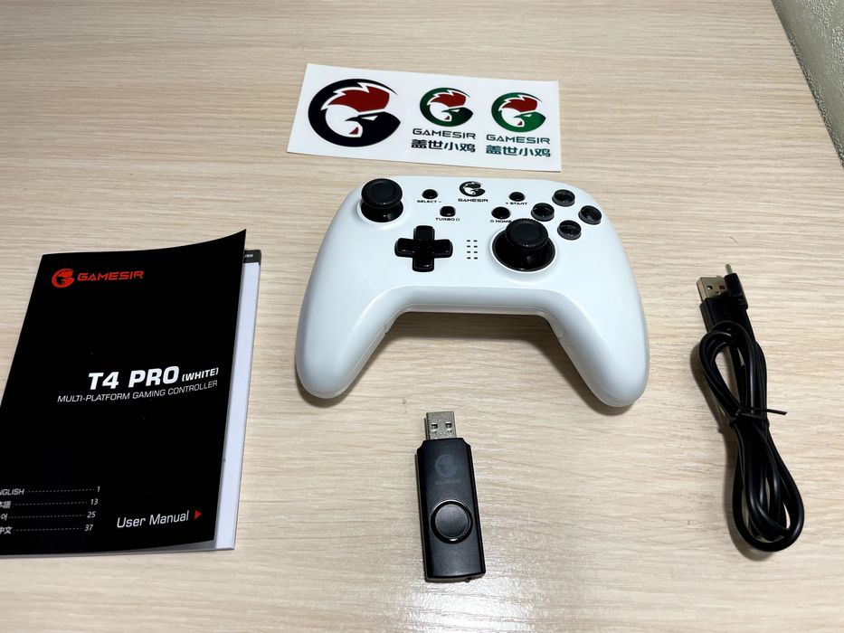 Ігровий маніпулятор, геймпад Gamesir T4 Pro White універсальний - ТОП