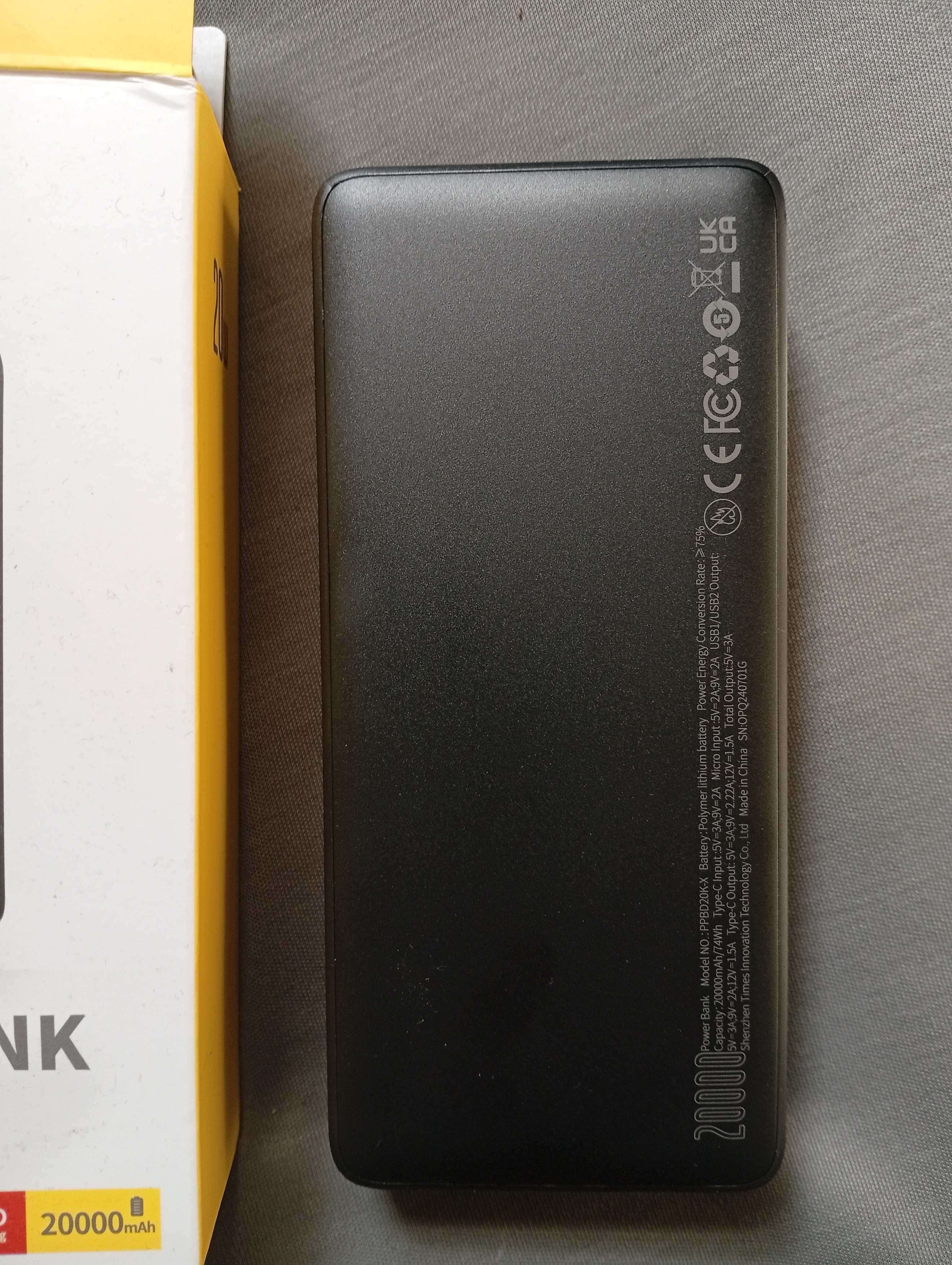 Power Bank OS-Baseus Star-Lord 30W 20000 mAh Cluster Black