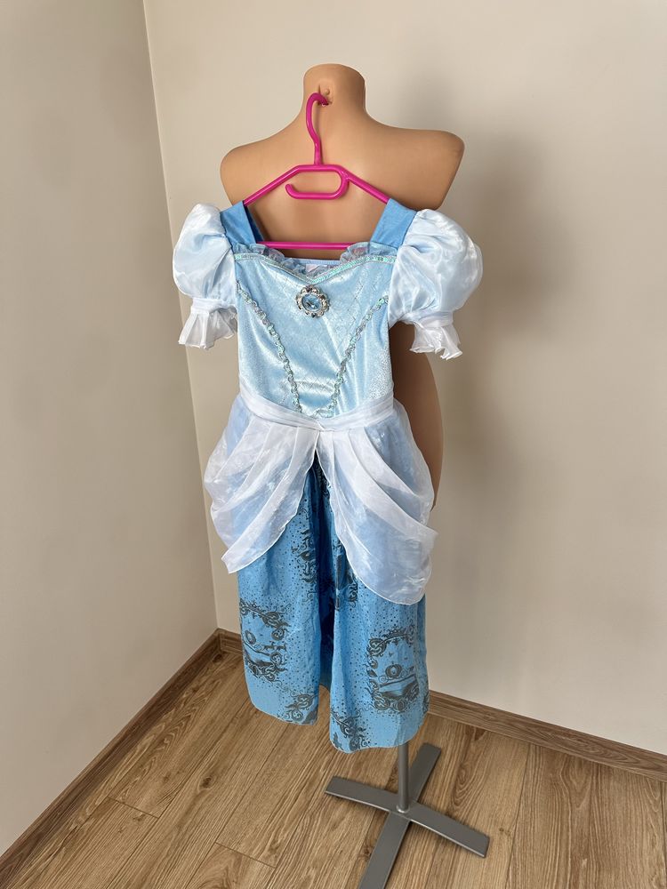 Strój przebranie na bal przebierańców Disney Kopciuszek 116 cm