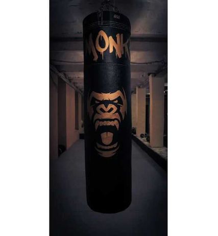 Боксерський мішок груша BIG MONKEY кірза 1.2 м чорний