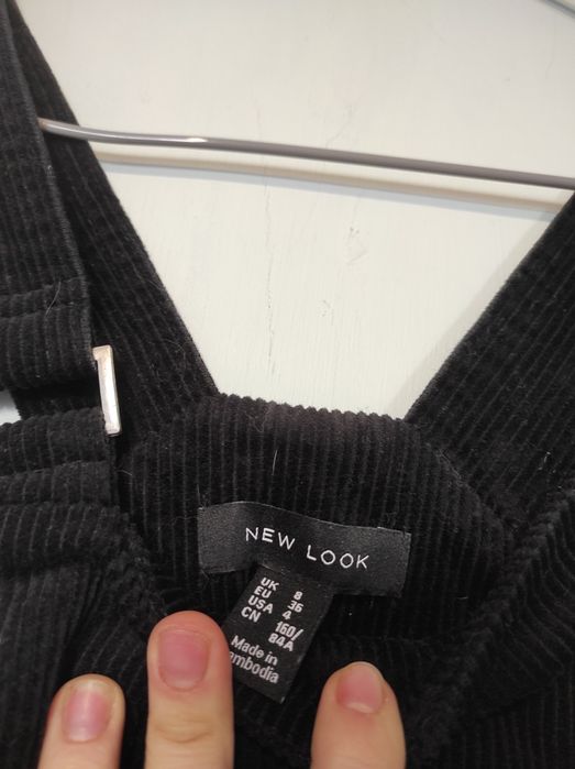 Sztruksowe ogrodniczki spódniczka