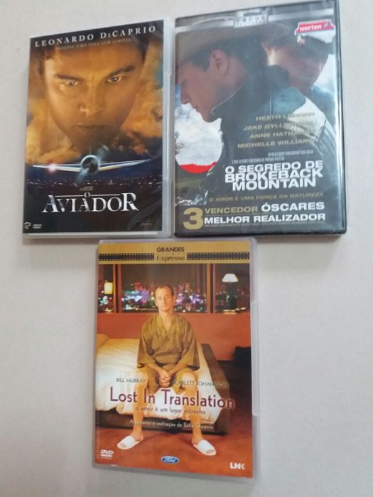 Lote de 9 DVDs originais (Filmes Premiados)