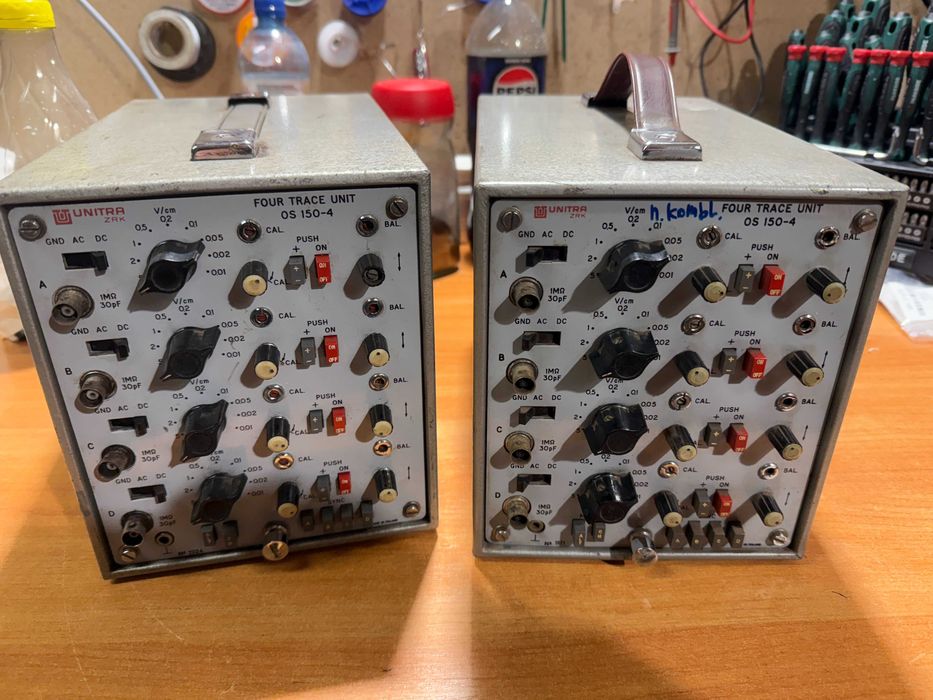 Oscyloskop Unitra OS 150-4 - przystawka 4 kanałowa, cena za 2szt
