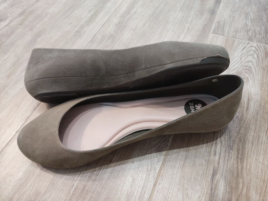 Zaxy pop flocked gem 40 khaki/ciemny zielony