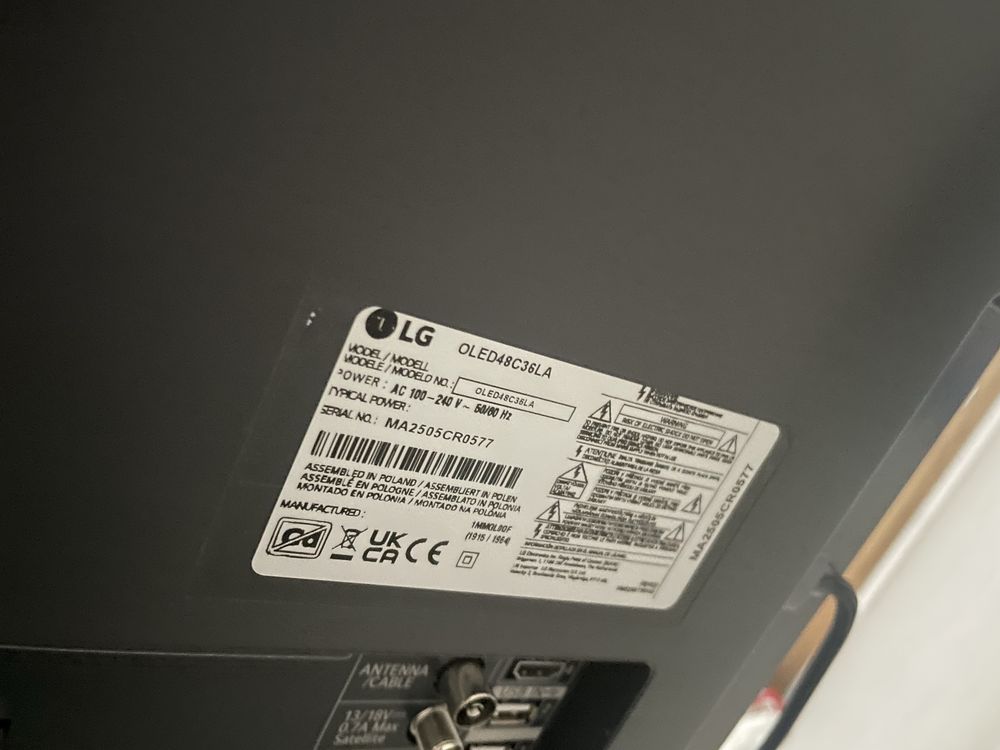 LG OLED C3 48 4k 120 hz nowy, kupiony 13 lipca 2025 – stan idealny