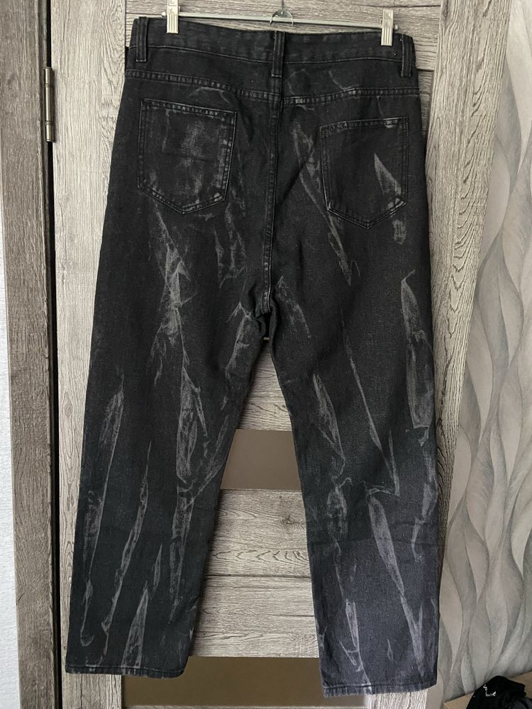 Джинси baggy fit oversize korea tie-dye jeans MoM zara
