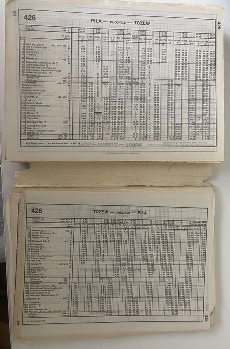 Sieciowy Rozkład Jazdy Pociągów 1989 - 1990