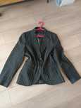 Elegancka marynarka żakiet w paski z wiskozą oversize M L