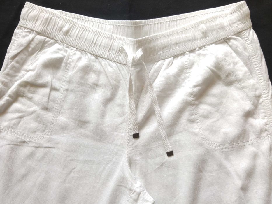 Spodnie damskie lniane