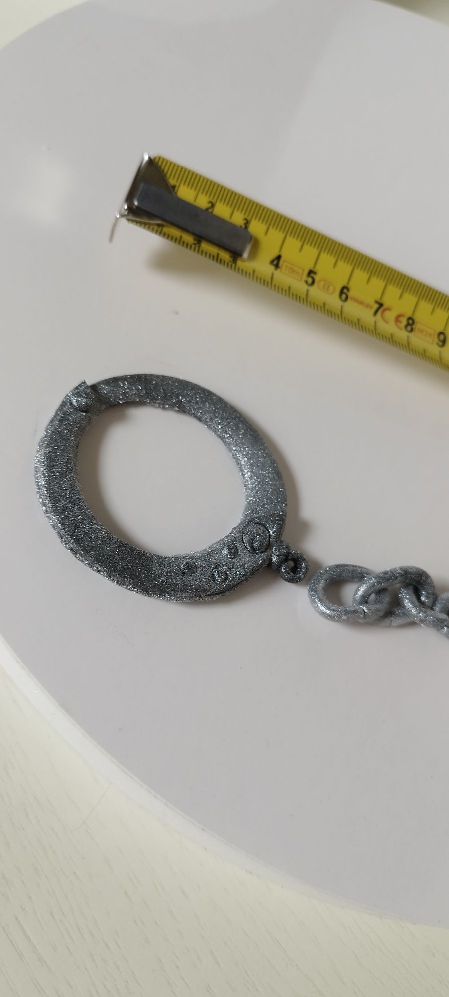 Panieński, figurka na tort, policjant, kajdanki, zestaw z masy cukrowe