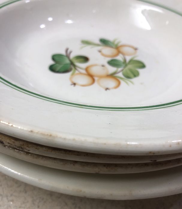 Тарелки фаянс, винтаж, СССР, Будянский фаянс.