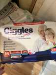 Підгузники труси памперси для дорослих Giggles 30шт, 18 шт М