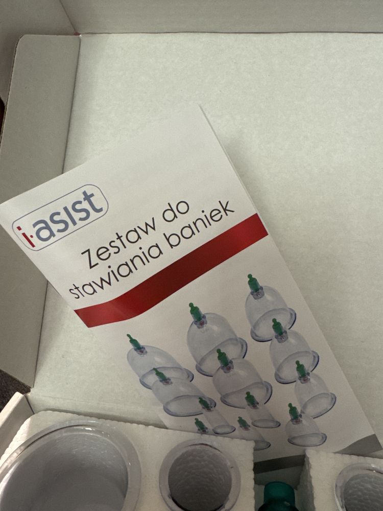 Bańki. Podcisnieniowy  manualny Zestaw do stawiania baniek